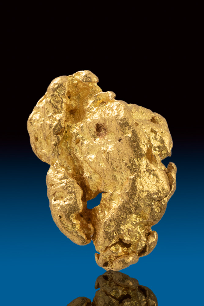 Detailed, Clean, And Shiny Gold Nugget From Australia 243.00