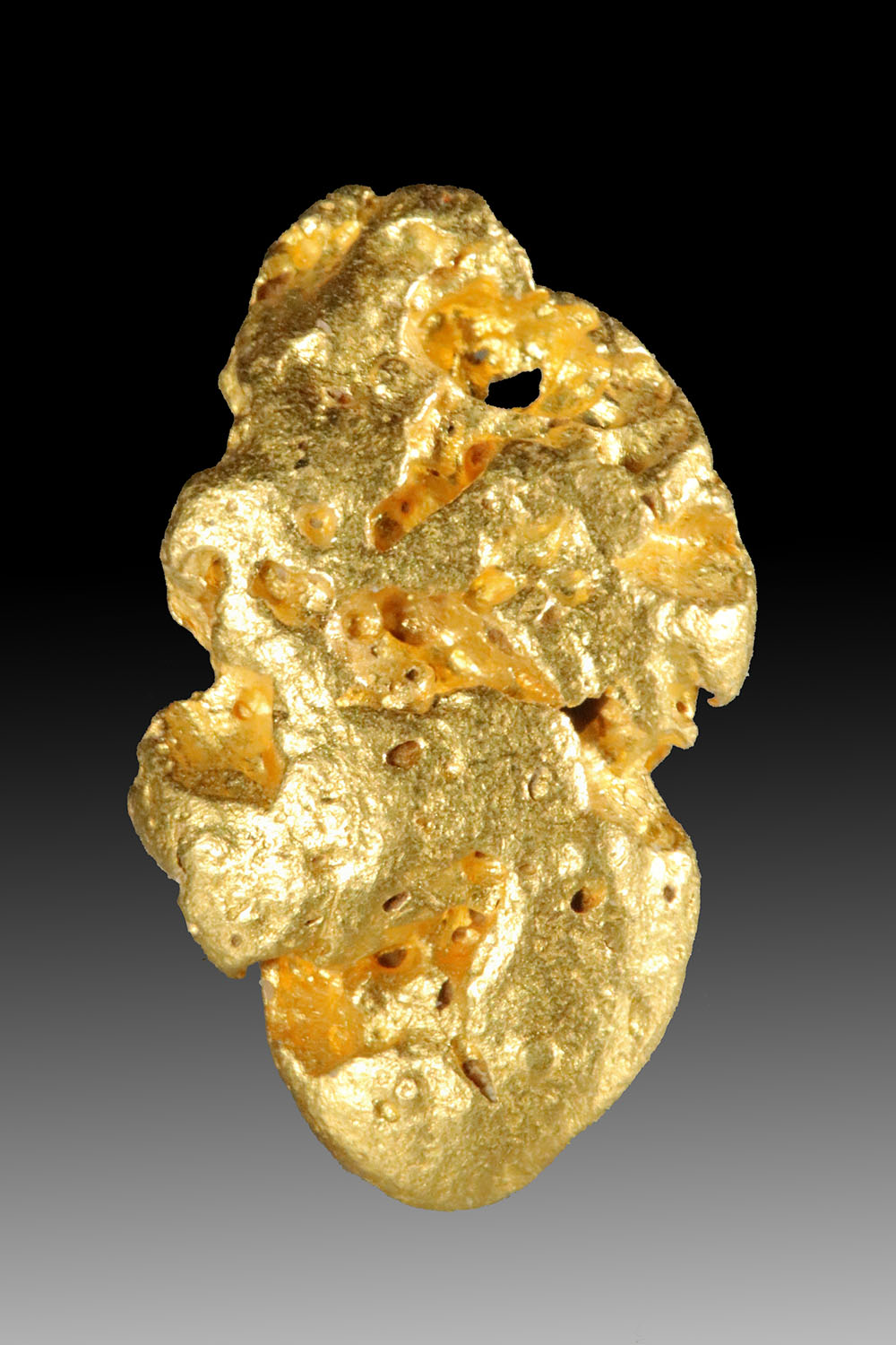 and Unique Oval Shaped Raw Australian Gold Nugget Australian