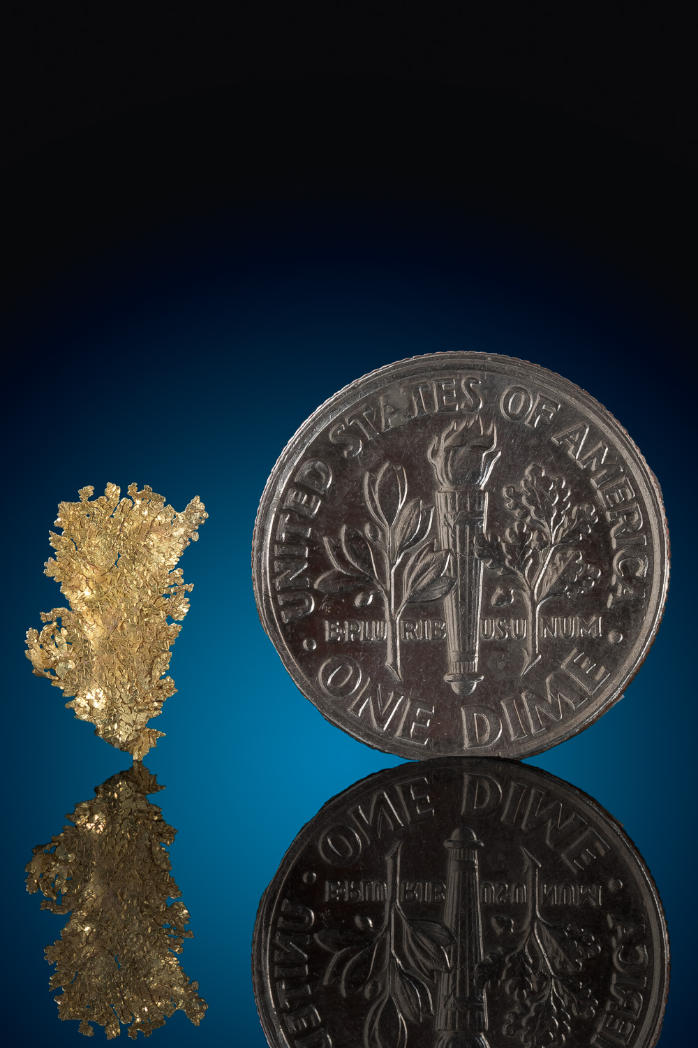 Intricate Leaf Gold Specimen Well Crystalized Nevada 79.00