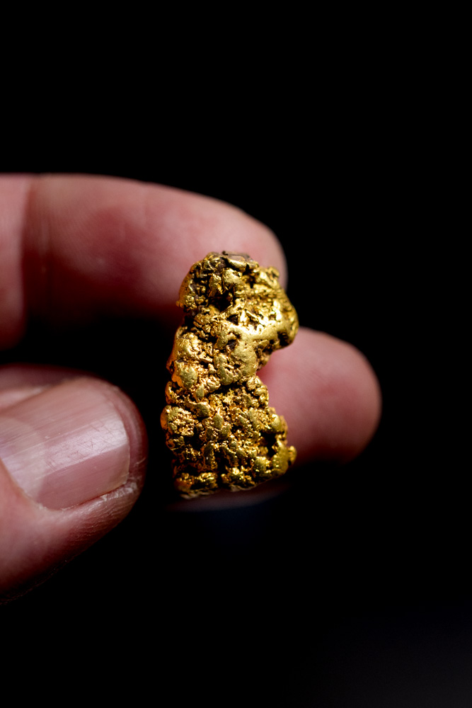 Curved and Chunky Natural Gold Nugget from California 1,145.00