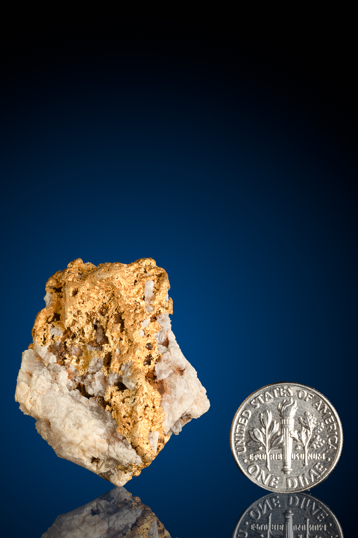 Rugged, Glowing Natural Gold Quartz Nugget - 52.63 grams [T3116 ...