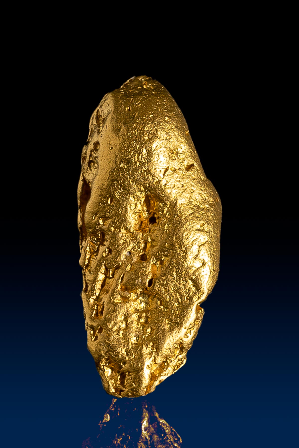 Smooth Oblong Australian Natural Gold Nugget - 3.84 grams [RB756 